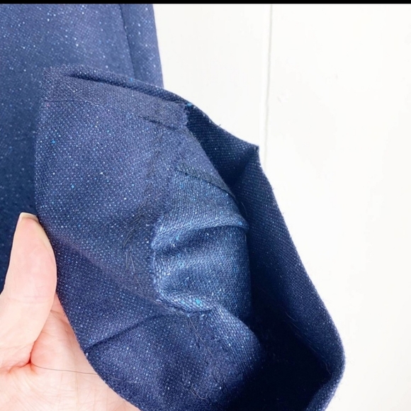 Bonobos Blue Straight Leg Wool Trousers 33 - Picture 5 of 7